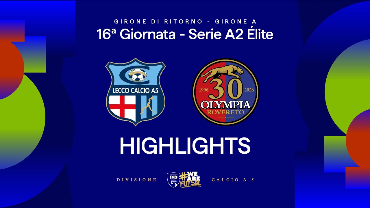 Lecco-Dolomiti Energia Rovereto 5-1 | Gol e HL | 16ª giornata | Serie A2 Élite 2025/26 - A