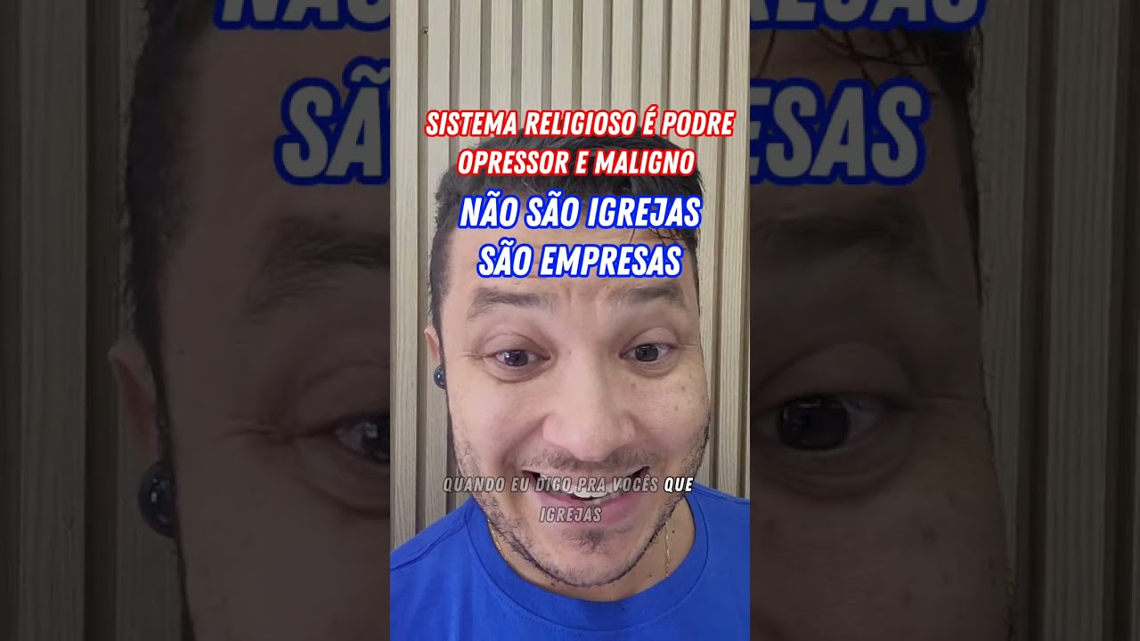 Sistema Religioso &eacute; uma pris&atilde;o e n&atilde;o &eacute; obra de Jesus, mas de homens