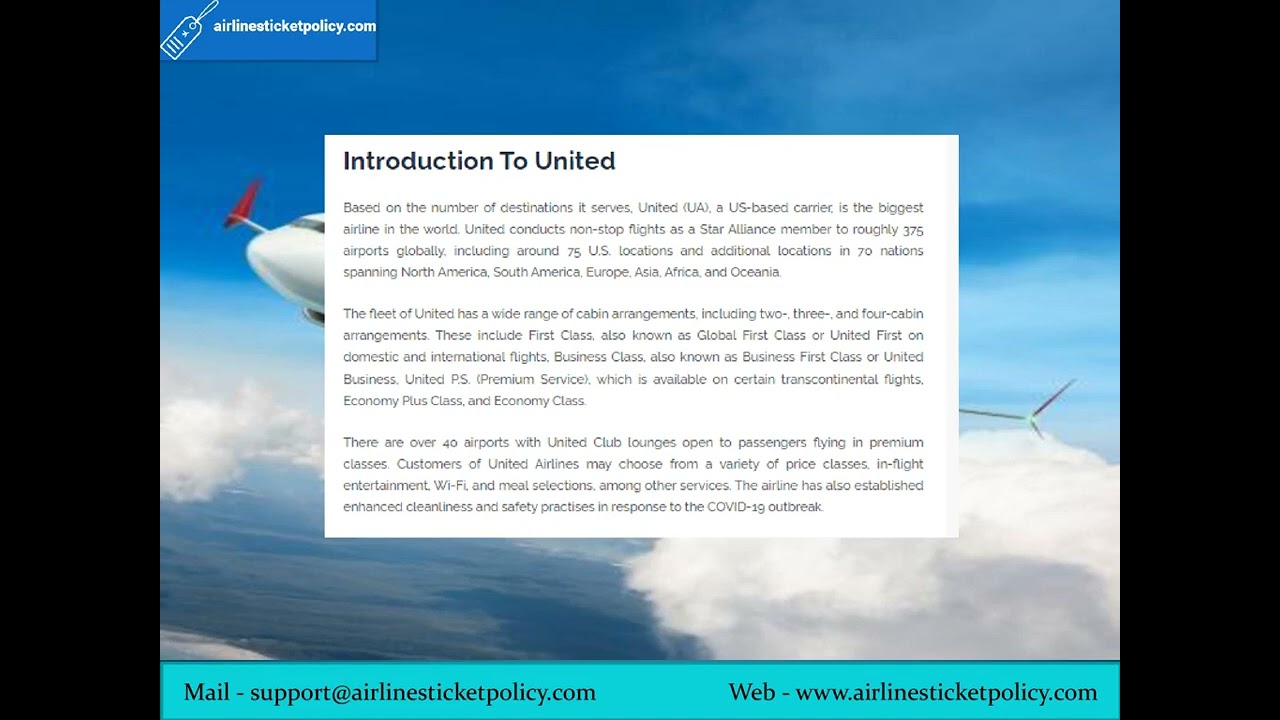 United Reservation Policy | Airlines Ticket Policy