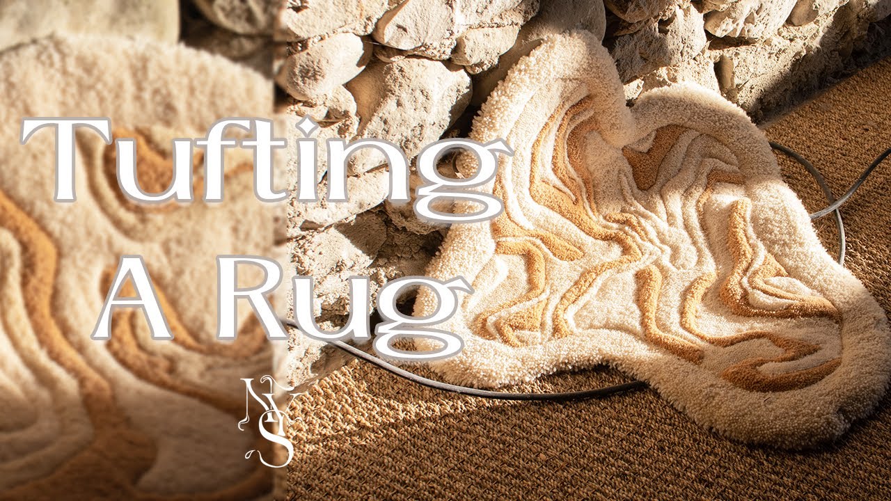 Tufting an abstract rug  | Nine Yarn Studios