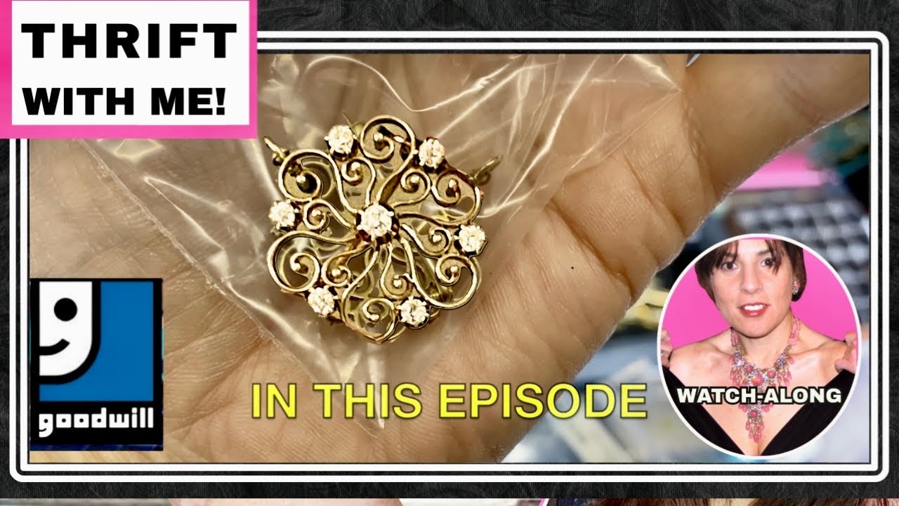 I Paid $5 For A Gold & Diamond Pin Worth $4000 At A GoodWill Thrift Store!