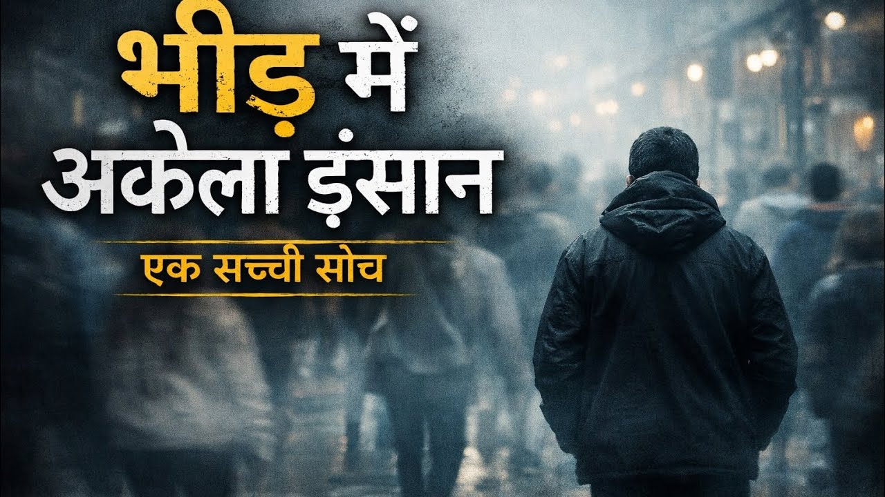 भीड़ में अकेला इंसान | एक सच्ची सोच