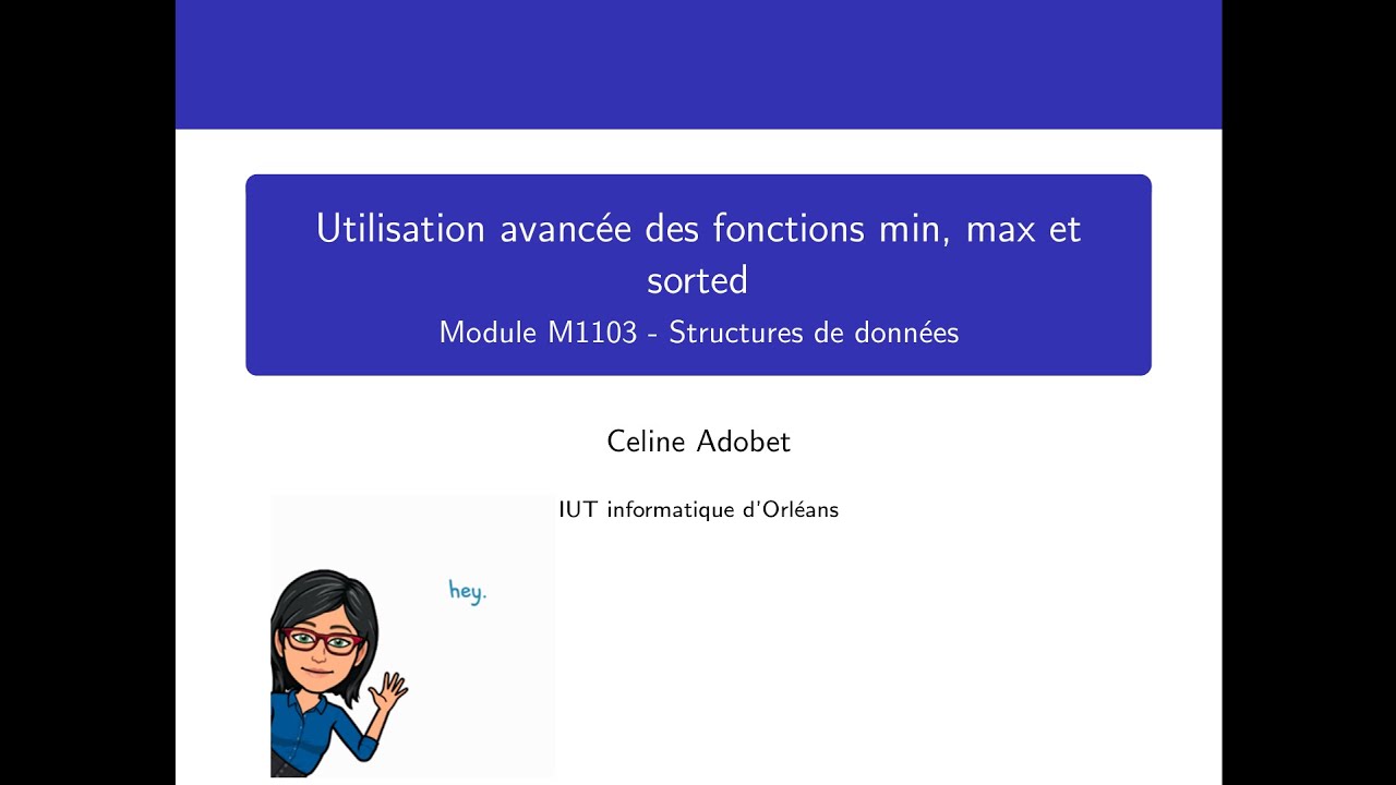 Utilisation avancée des fonctions min, max et sorted