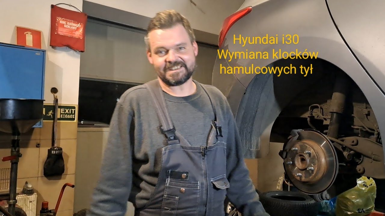 Hyundai i30- poprawny montaż klocków hamulcowych oraz wymiana łożyska koła.