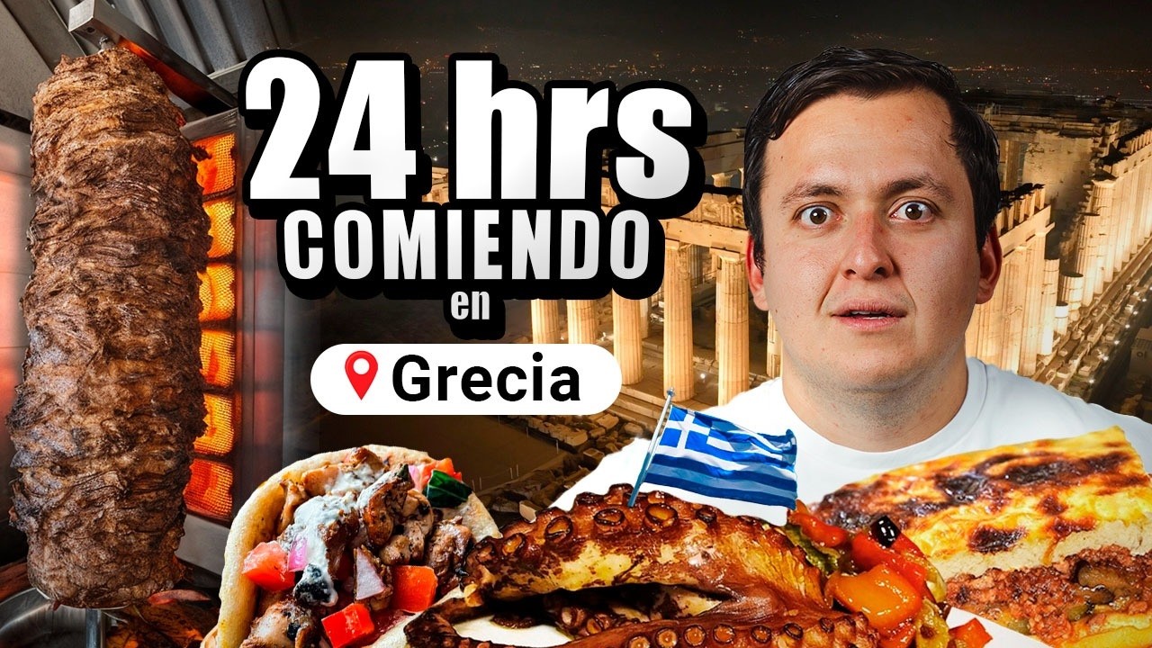 Comiendo en Grecia X 24 Horas 🇬🇷 la mejor comida callejera de Atenas.