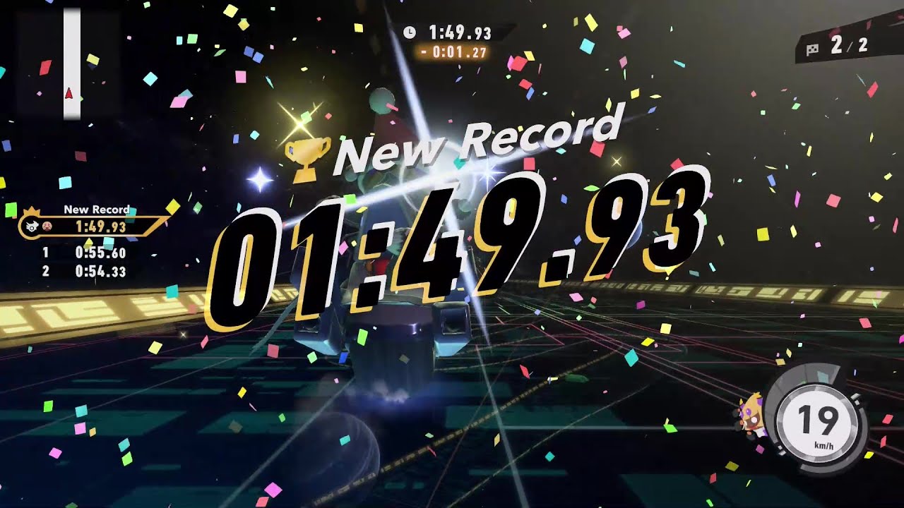 Kirby Air Riders - Nebula Belt in 1'49