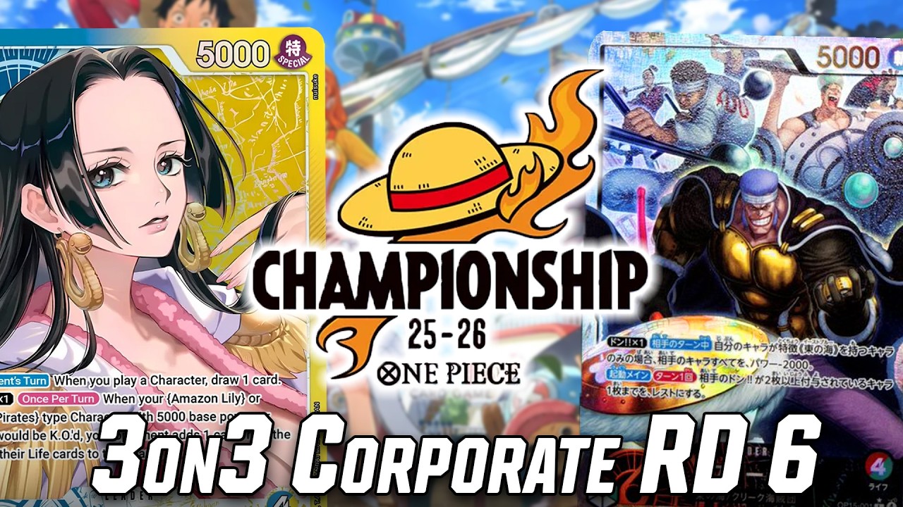 [OP15] OP15 Don Krieg vs. OP14 Hancock | 3on3 Corporate Summit Round 6 One Piece Trading Card Game