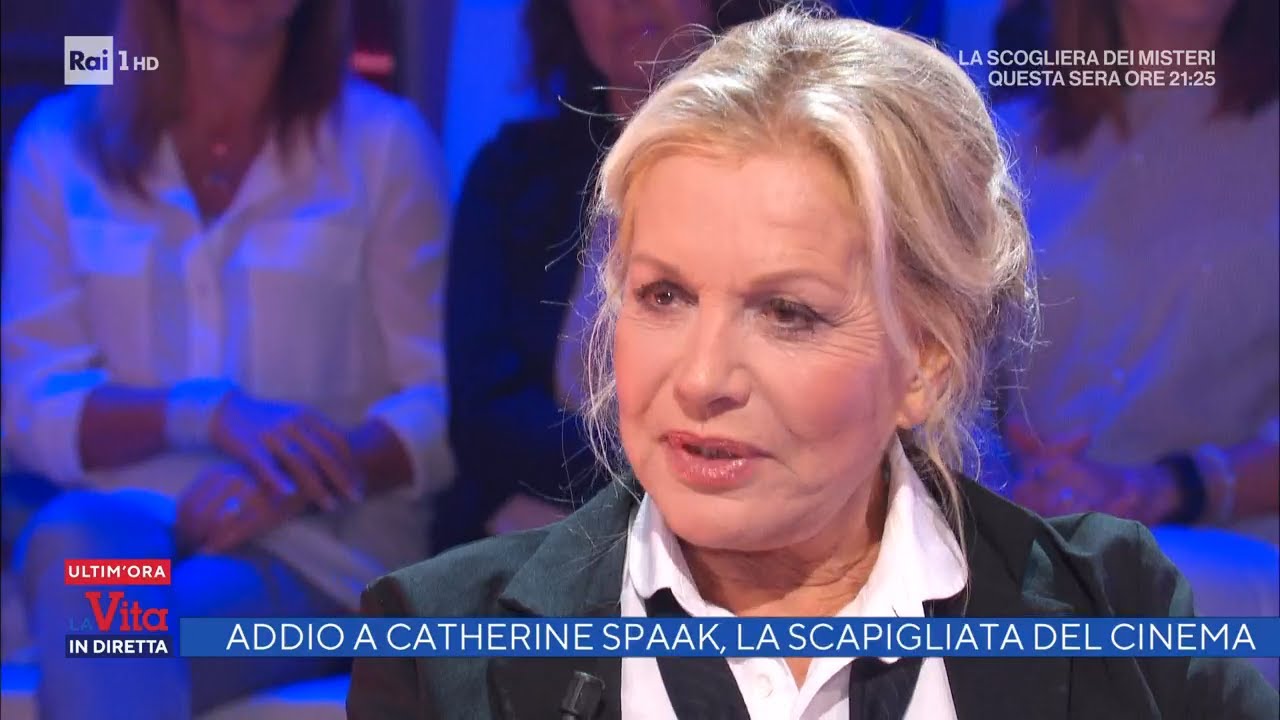 Addio Catherine Spaak, classe e talento fra cinema e tv - La vita in diretta 19/04/2022