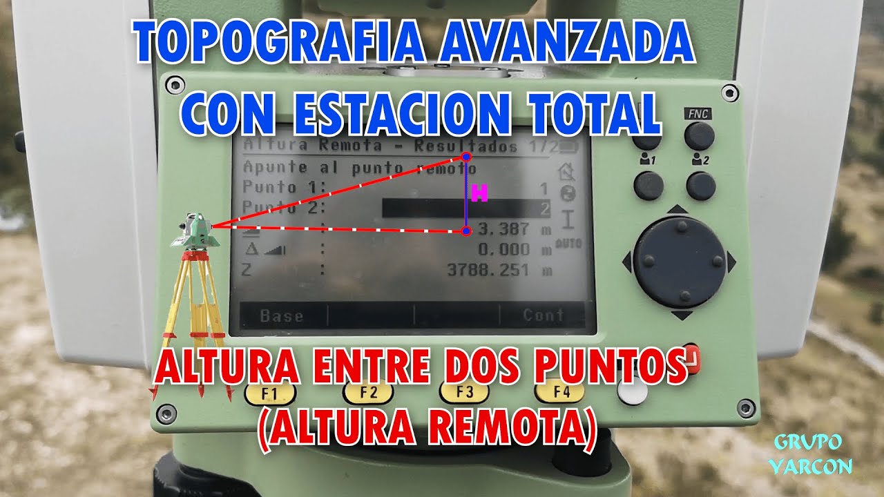 Altura entres dos Puntos con Estacion Total Leica 2024.