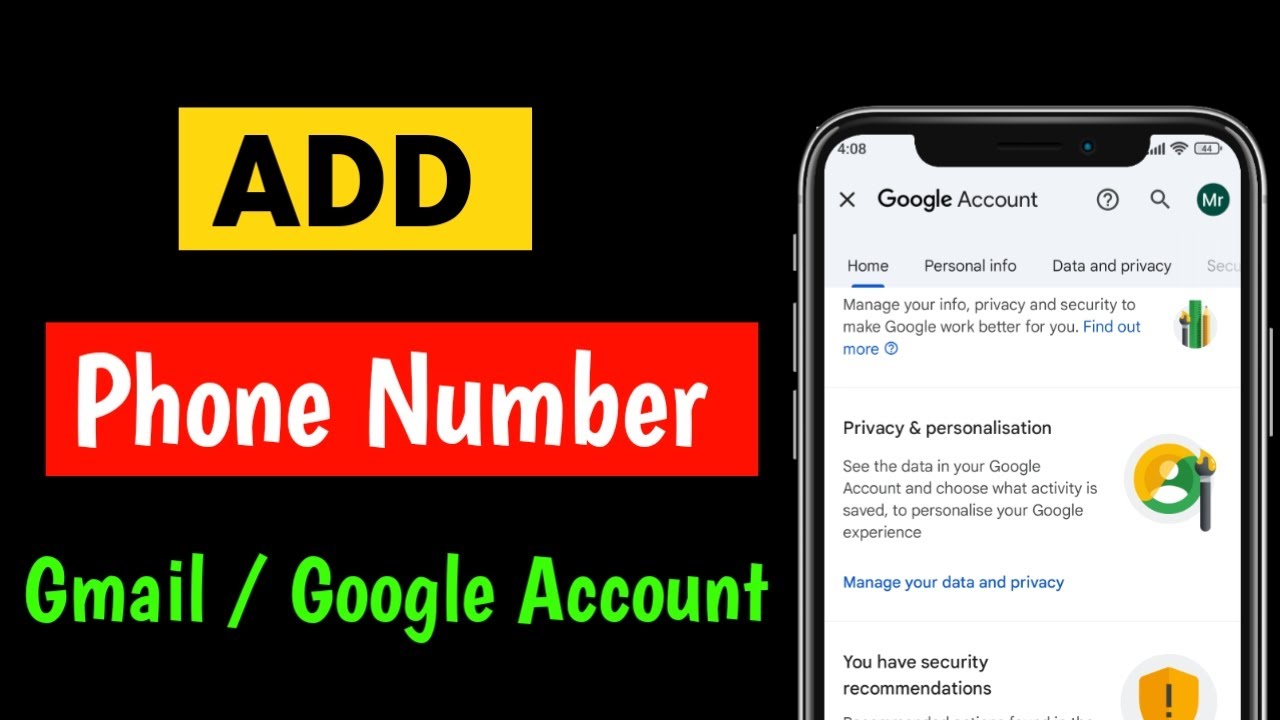 Как добавить номер телефона в аккаунт Google