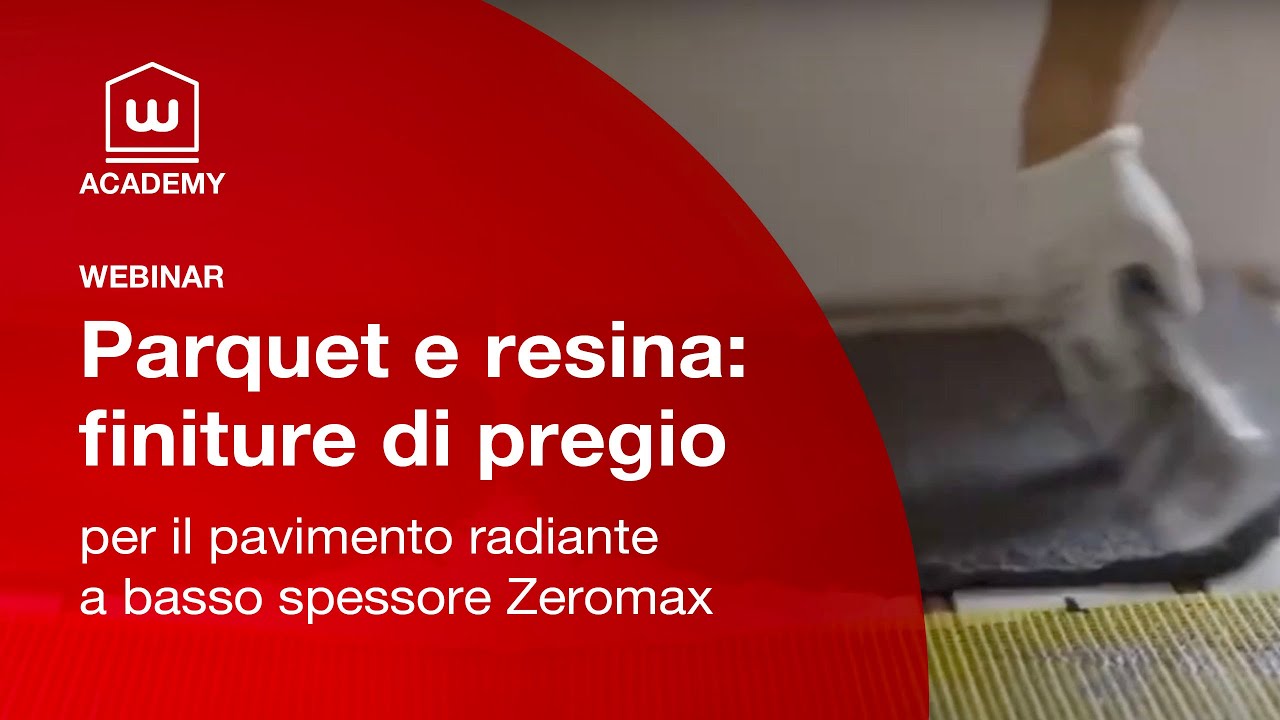 Pavimento radiante a zero spessore: parquet e resina per finiture di design