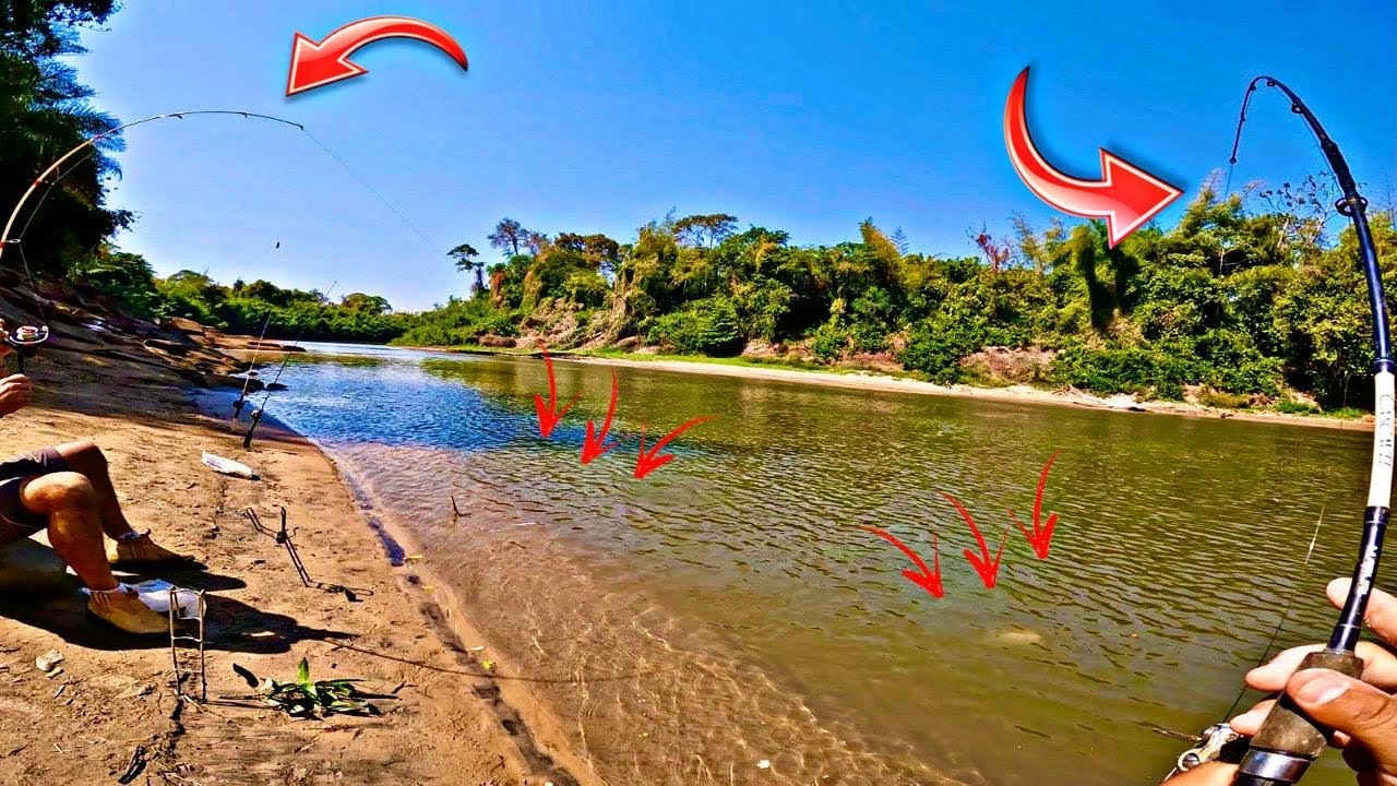 ASSUSTADOR NÃO  DAVA NEM TEMPO DA ISCA BATER NA ÀGUA , PEGAVA DE DOIS PEIXES AO MESMO TEMPO !!!