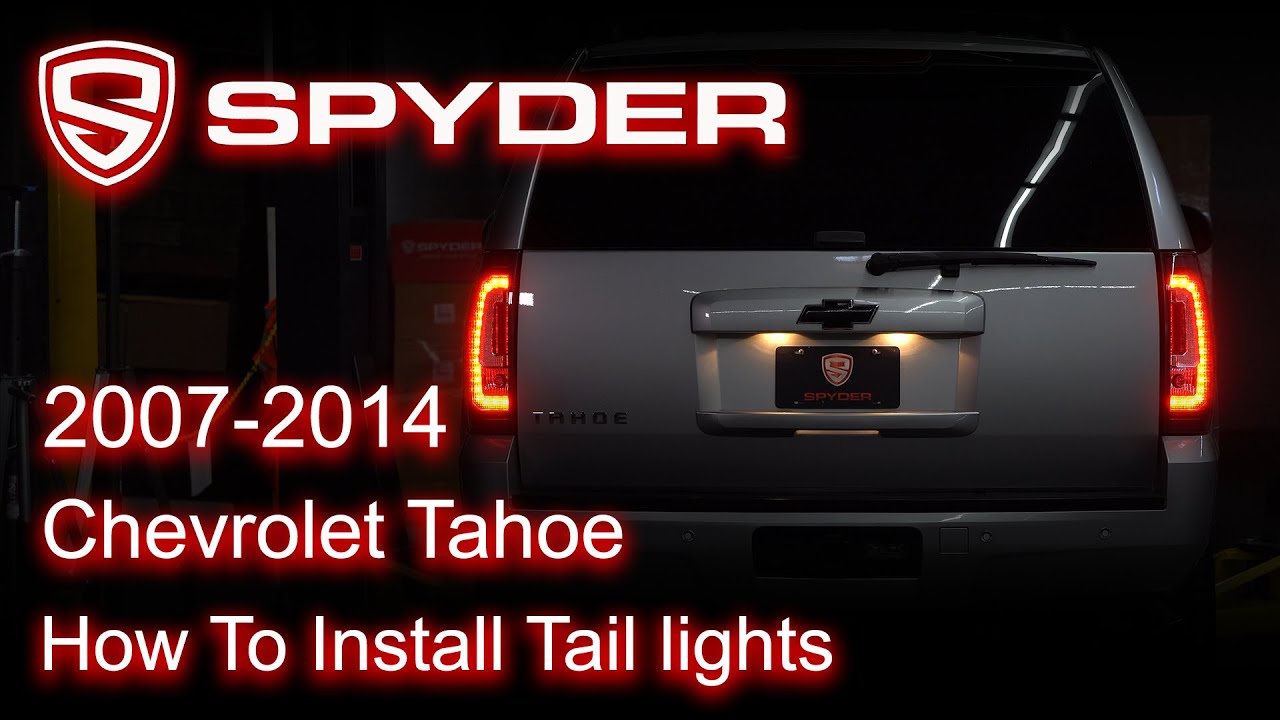 Установка Spyder Auto: задние фонари Chevrolet Tahoe 2007-2014