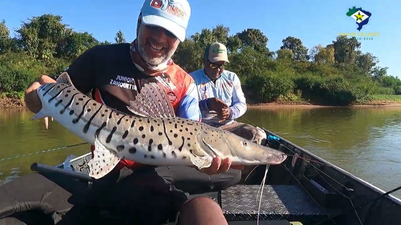 NUNCA VI TANTO PEIXE, COME&Ccedil;AMOS A PESCARIA NO RIO CULUENE DESSE JEITO  pt2