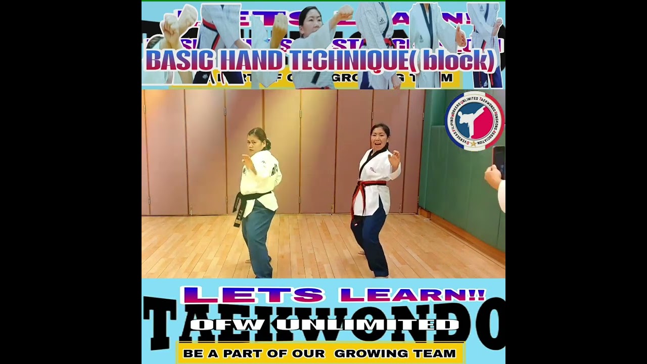 Basic Hand Techniques #jenpardillovlog #taekwondo #martialarts #handtechnique #fyp #tkd