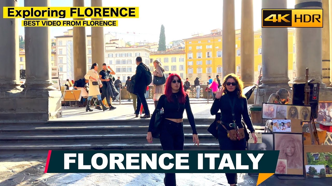 Florence, Firenze Italy 🇮🇹 Virtual Walking, Full Tour ▶170 minutes [CC Subtitles Worldwide 4K-HDR]