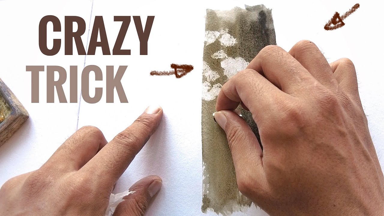 I Found a Crazy Way to Paint Tree Trunks in Watercolor | Paint With Me!