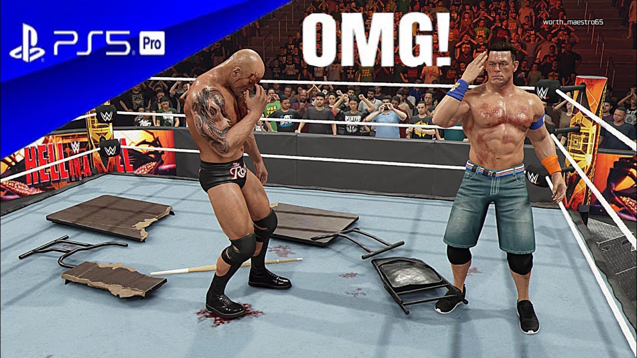 WWE 2K25_ JHON CENA vs THE ROCK , NEVER GIVE UP 
