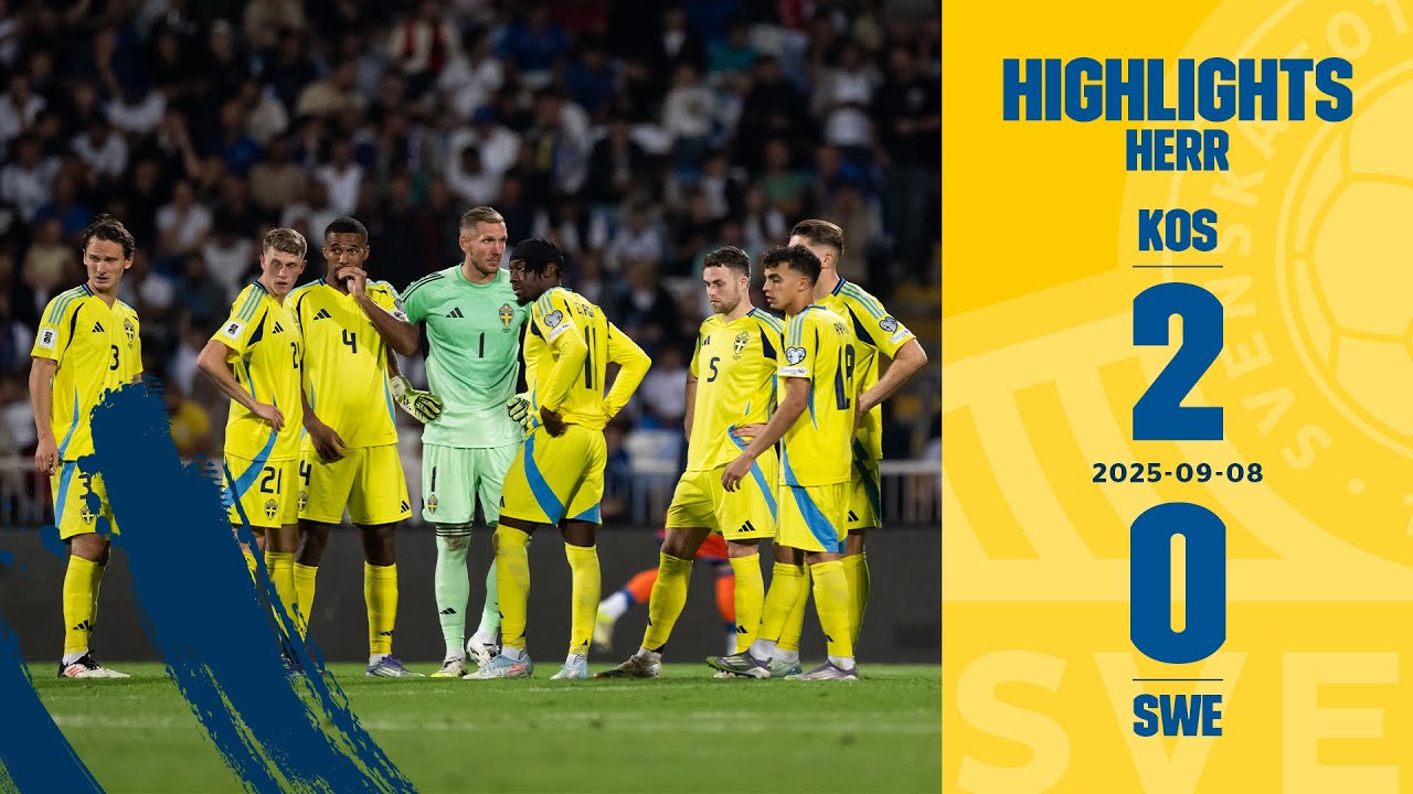 Förlust i VM-kvalet | Highlights Kosovo – Sverige 2-0