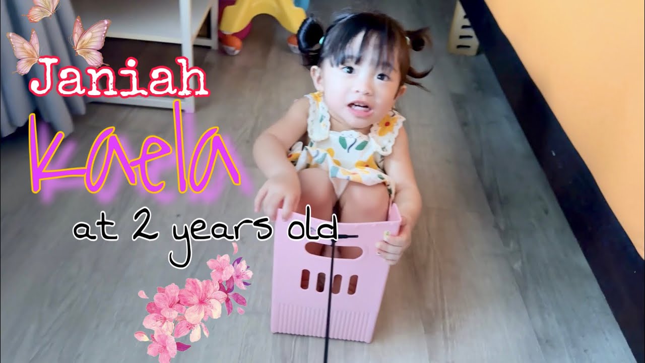 Kaela at 2 || Riding on a box 