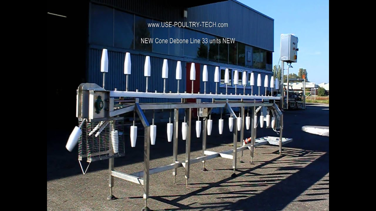 Use Poultry Tech Cone Deboning Conveyor