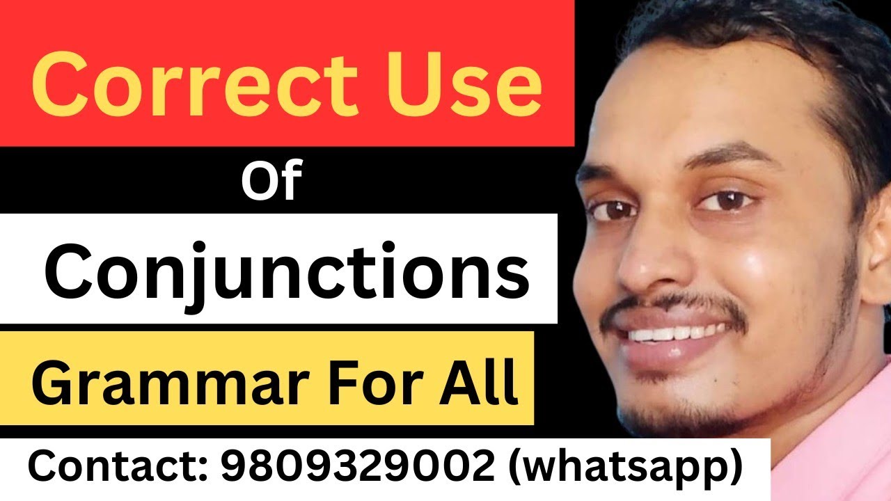 Correct Use of Conjunctions | English Grammar for All | Easy Explanation | Online Class by Shyam Sir