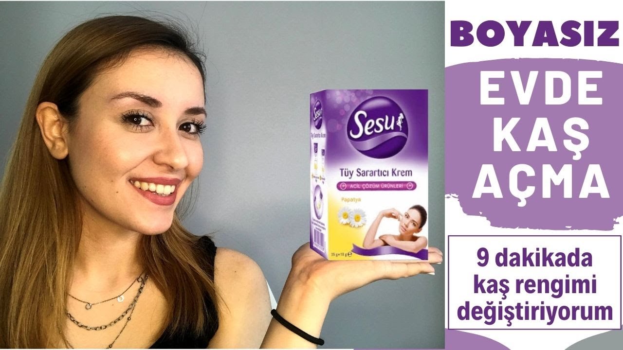 Kaşlarımın Rengini Nasıl Açıyorum? Evde-Boyasız Kaş Rengi Açma | Tüy Sarartıcı Krem