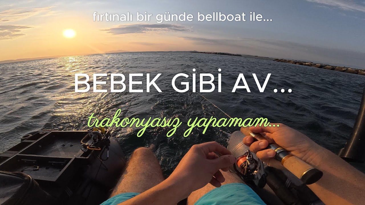 Rüzgarlı havada belbotu ile günbatımı...