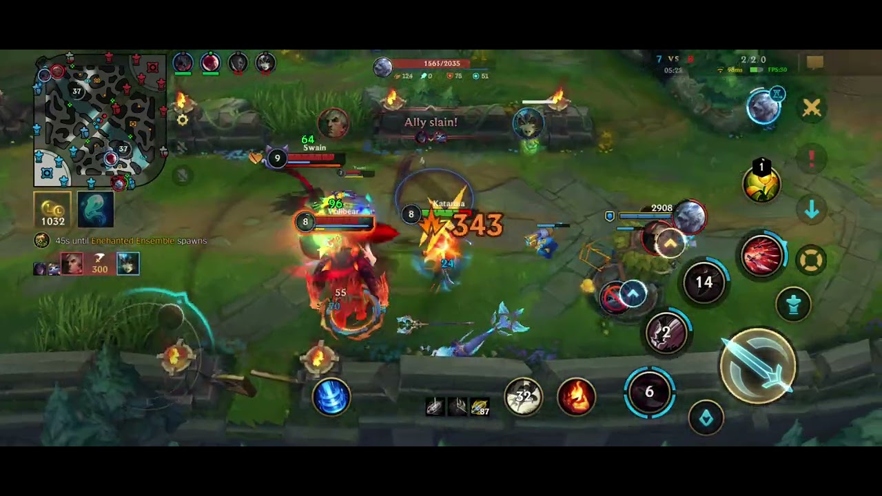 Lets Play League Of Legends Wild Rift Katarina Vs Swain Mid Legendary Ranked Q