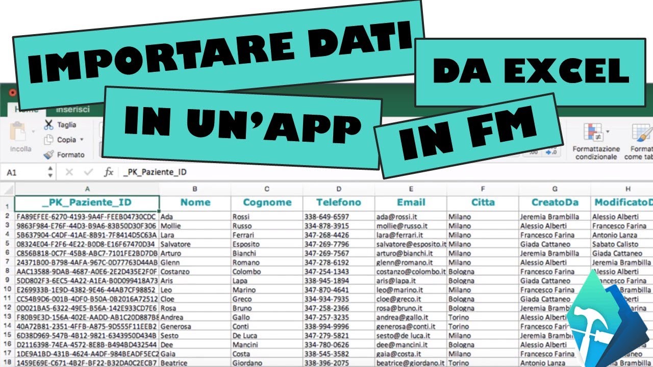 Come IMPORTARE Dati Excel in un'App per Medici in FileMaker | Filemaker #7.4 - Macraris