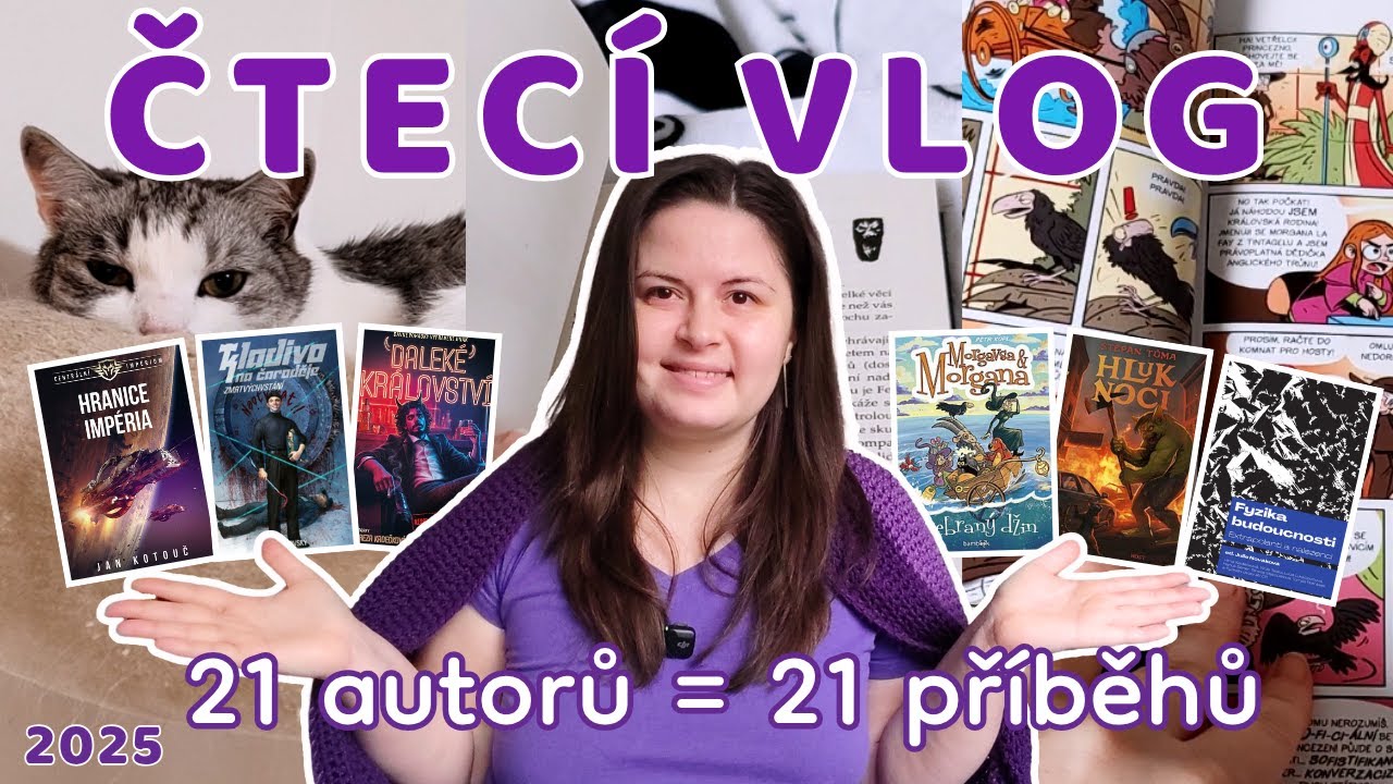 ČTU 21 příběhů od 21 autorů a autorek, testuji ČESKÉ FANTASY A SCI-FI ve velkém 📚 ČTECÍ VLOG