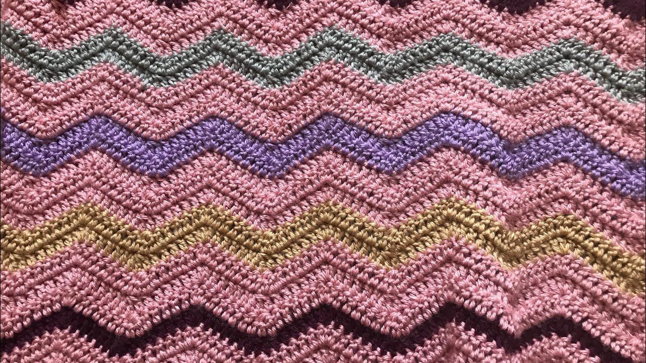 POINT ZIG ZAG, VAGUE... AU CROCHET!