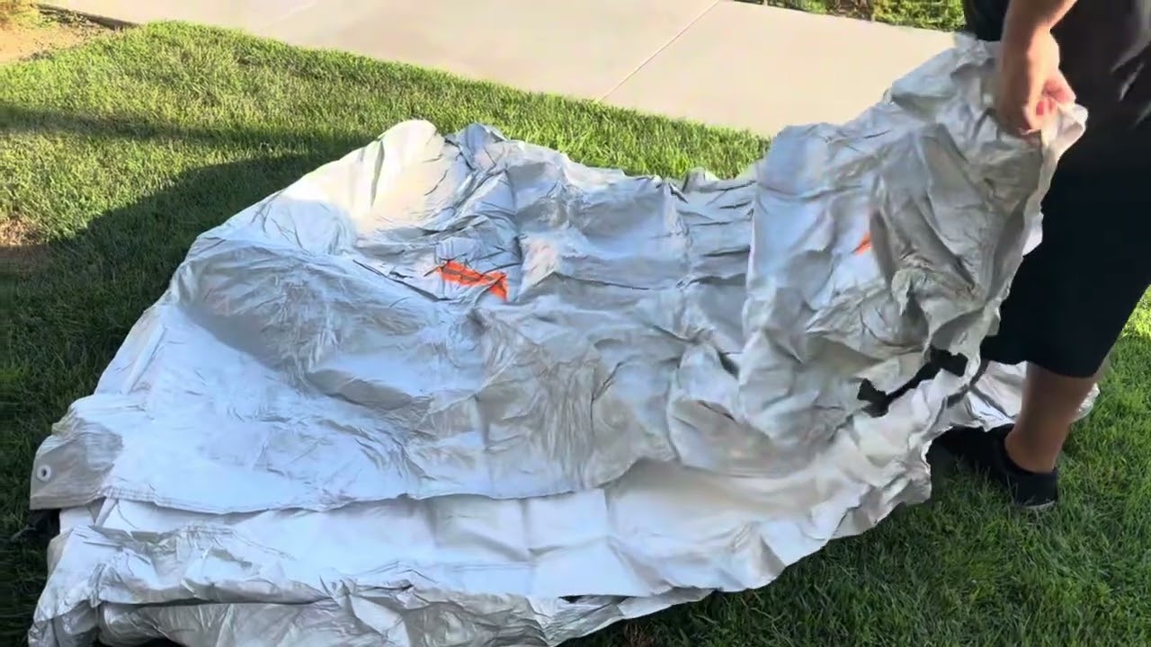 Unboxing and try on of EzyShade 10-Layer SUV Car Cover Waterproof All Weather