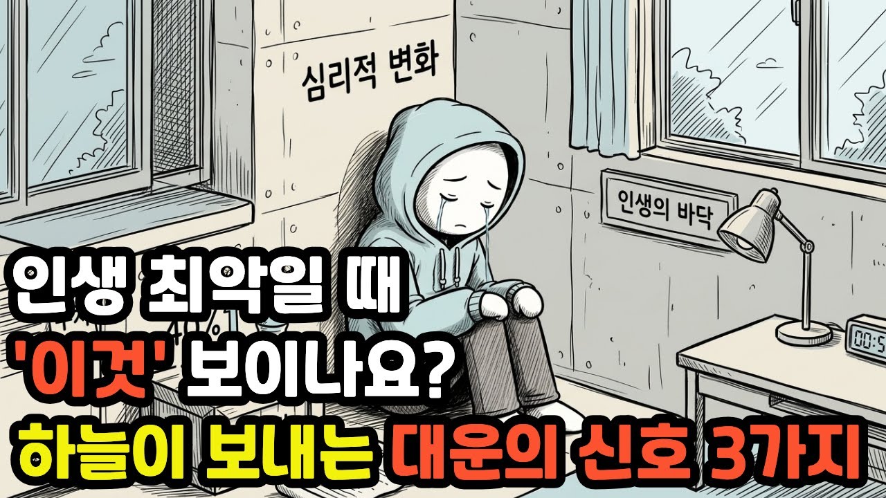 인생이 힘들수록 운이 풀린다는 증거? | 하늘이 보내는 대운의 신호 3가지