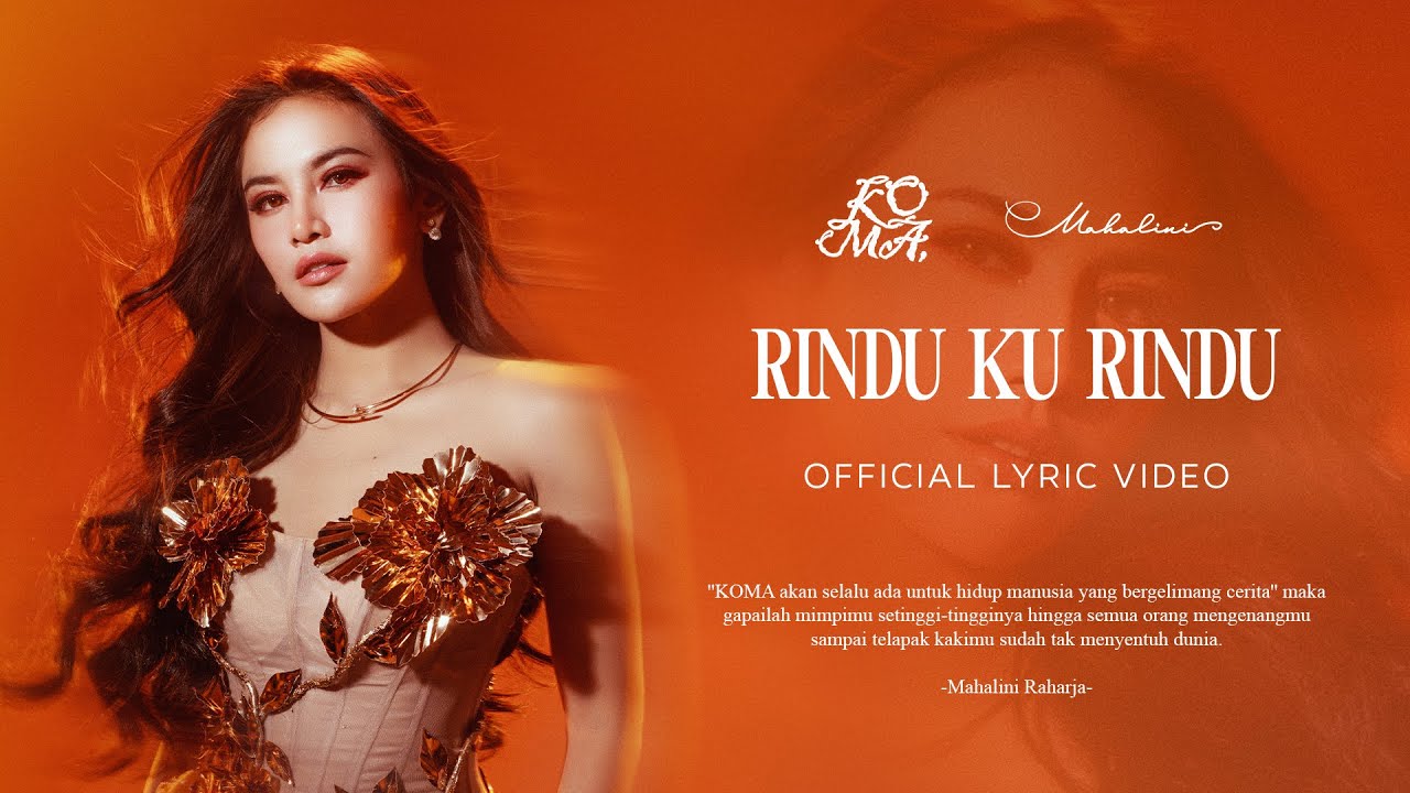 MAHALINI - RINDU KU RINDU (OFFICIAL LYRIC VIDEO)