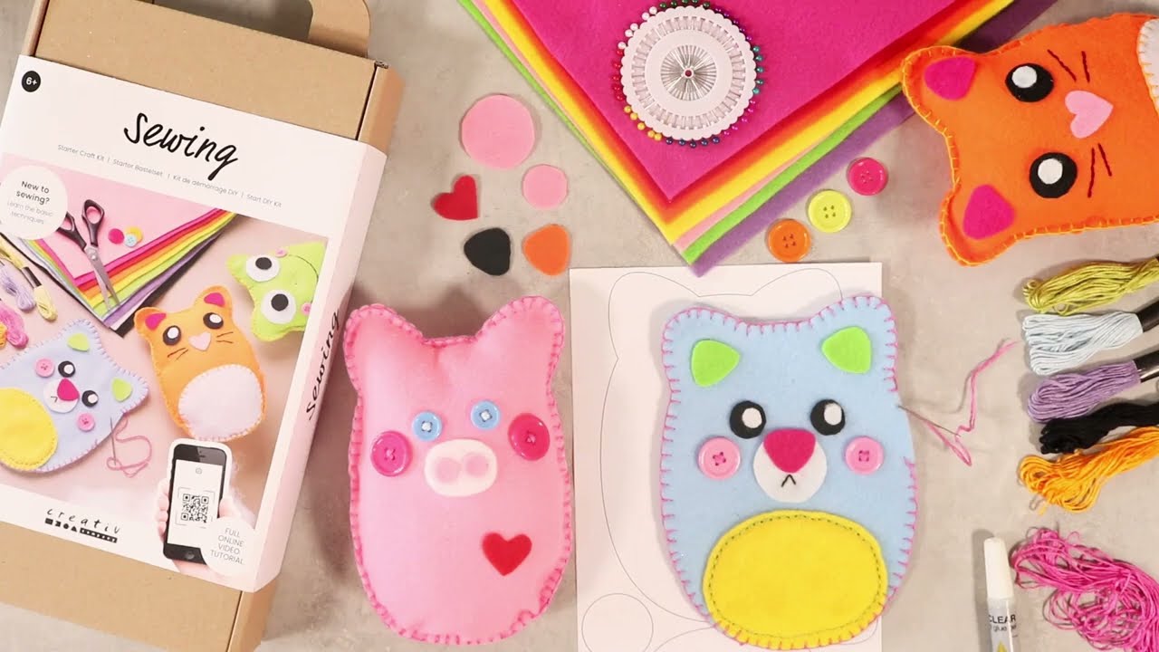 Learn to sew on felt