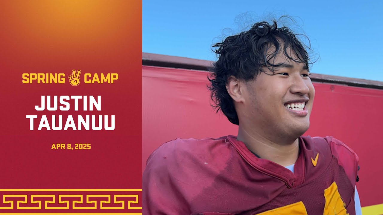 USC OL Justin Tauanuu | Trojan Spring Camp 4.8.25