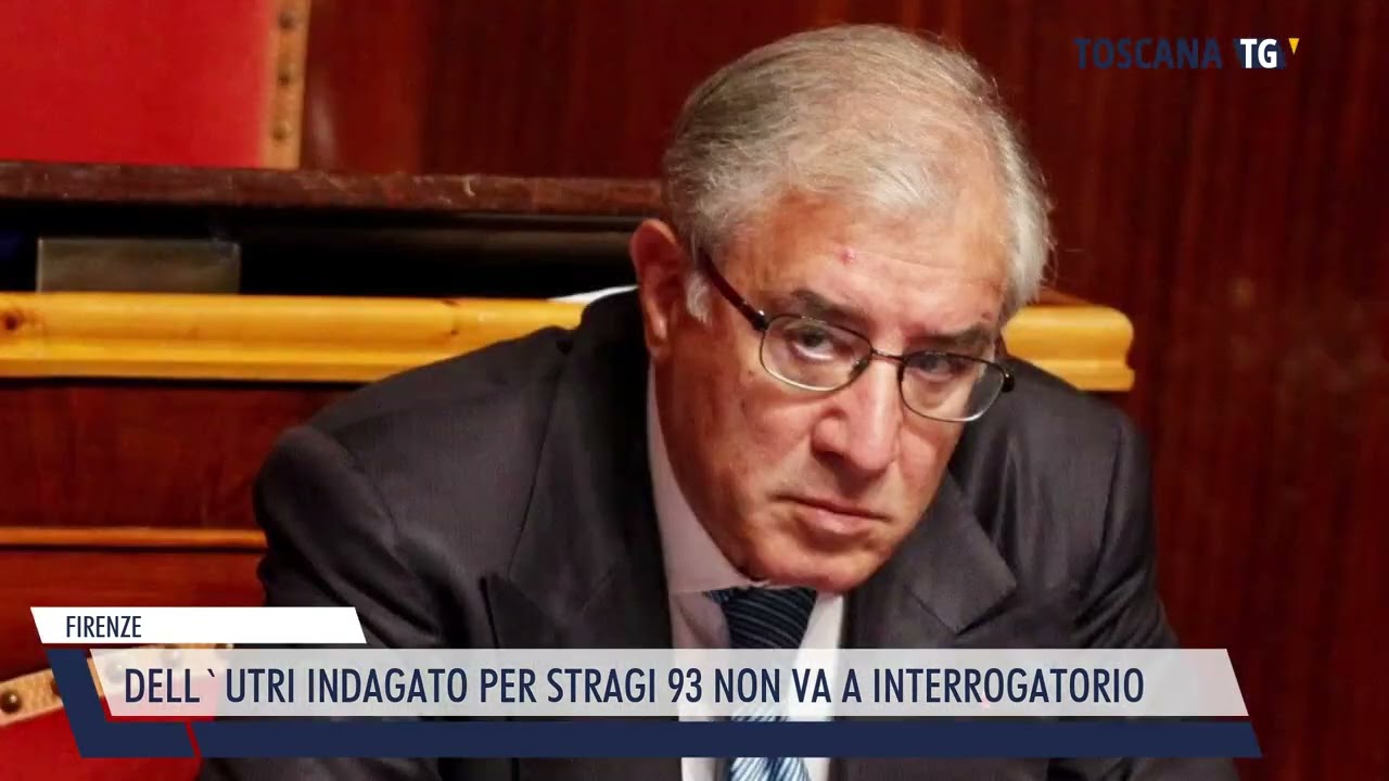 2023-07-18 FIRENZE - DELL'UTRI INDAGATO PER STRAGI 93 NON VA A INTERROGATORIO