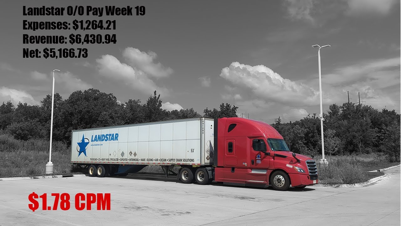 Landstar Owner Operator Dry Van Pay Week 19