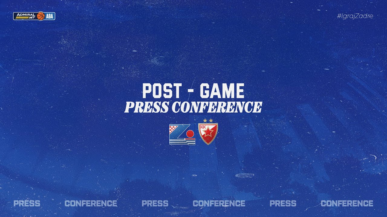 KK Zadar 🆚 KK Crvena zvezda MeridianBet | Press conference