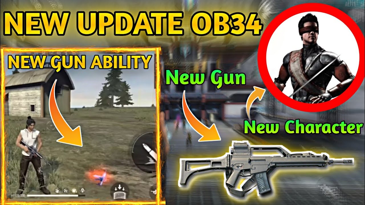 Free Fire Ob34 Update Changes | Ob34 Update Full Details |Free Fire Max New Updates