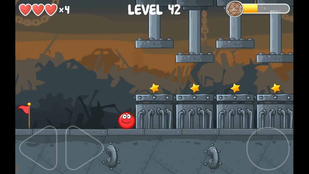 Red Ball 4 Gameplay |  Box factory | Levels 31-45 Walkthrough | All stars