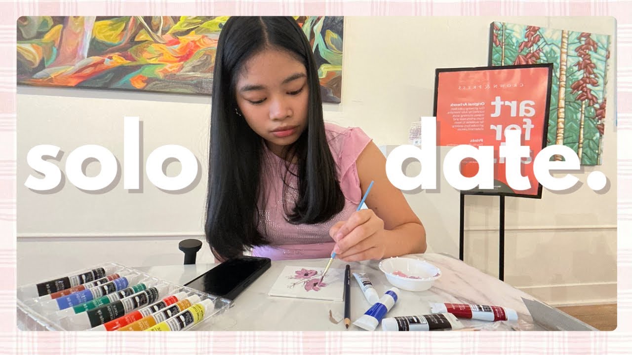gap year diaries: vday w/ me ❤️, first ever solo date, paint & food 
