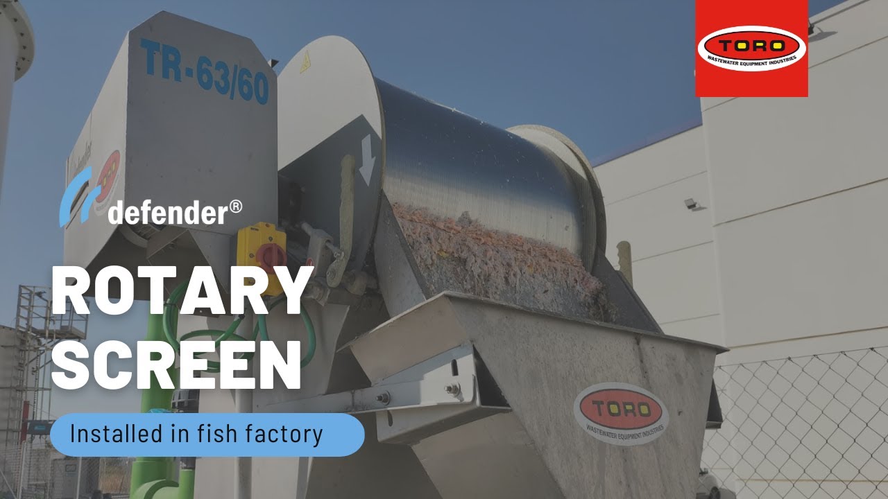 Rotatory Screen- Installed in fish factory