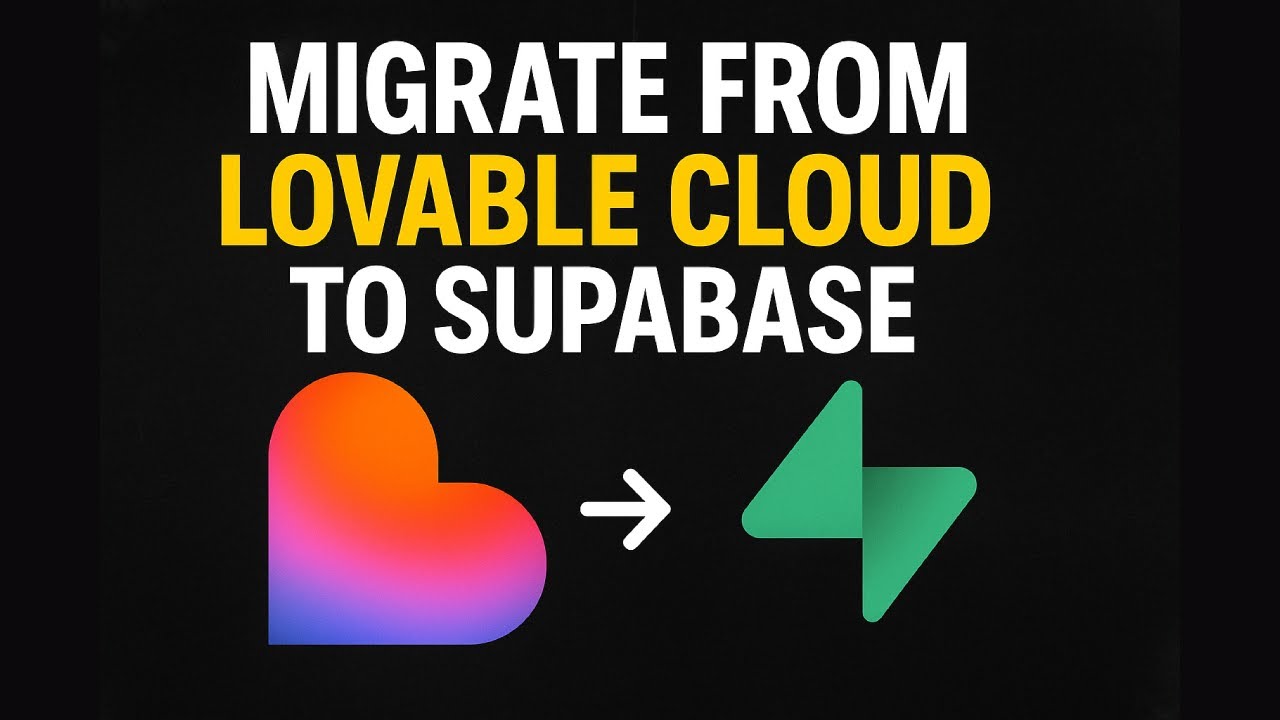 Migrate from Lovable Cloud to Supabase in Minutes
