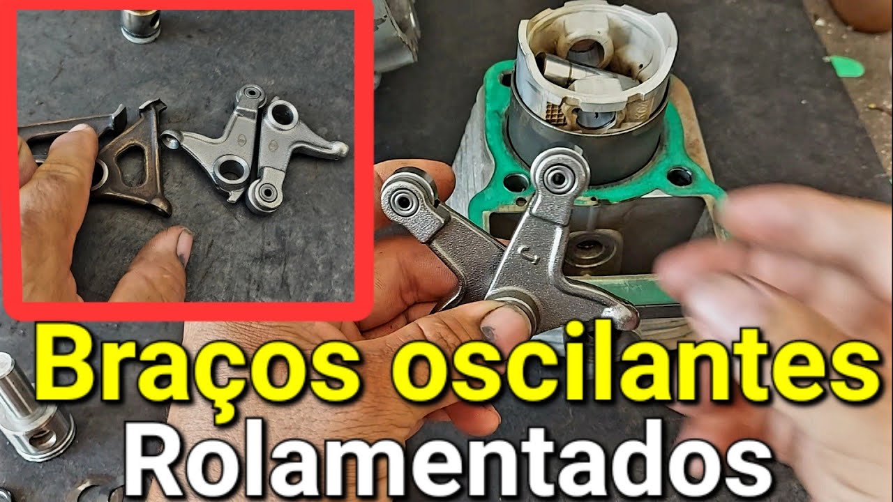 Bra&ccedil;os oscilantes rolamentados no motor varetados veja como ficou o barulho desse motor