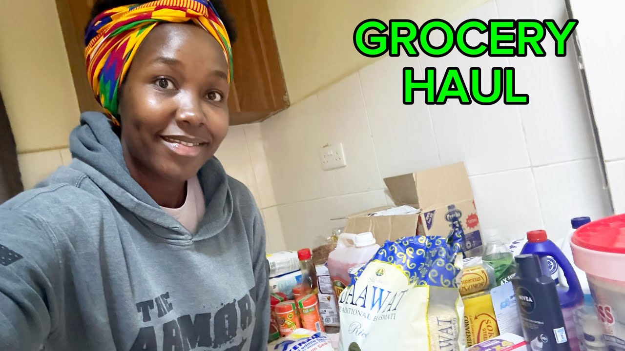 Monthly grocery haul for a family of 5