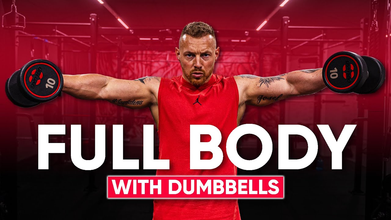 FULL BODY WORKOUT with Dumbbells (Build Muscle at Home)