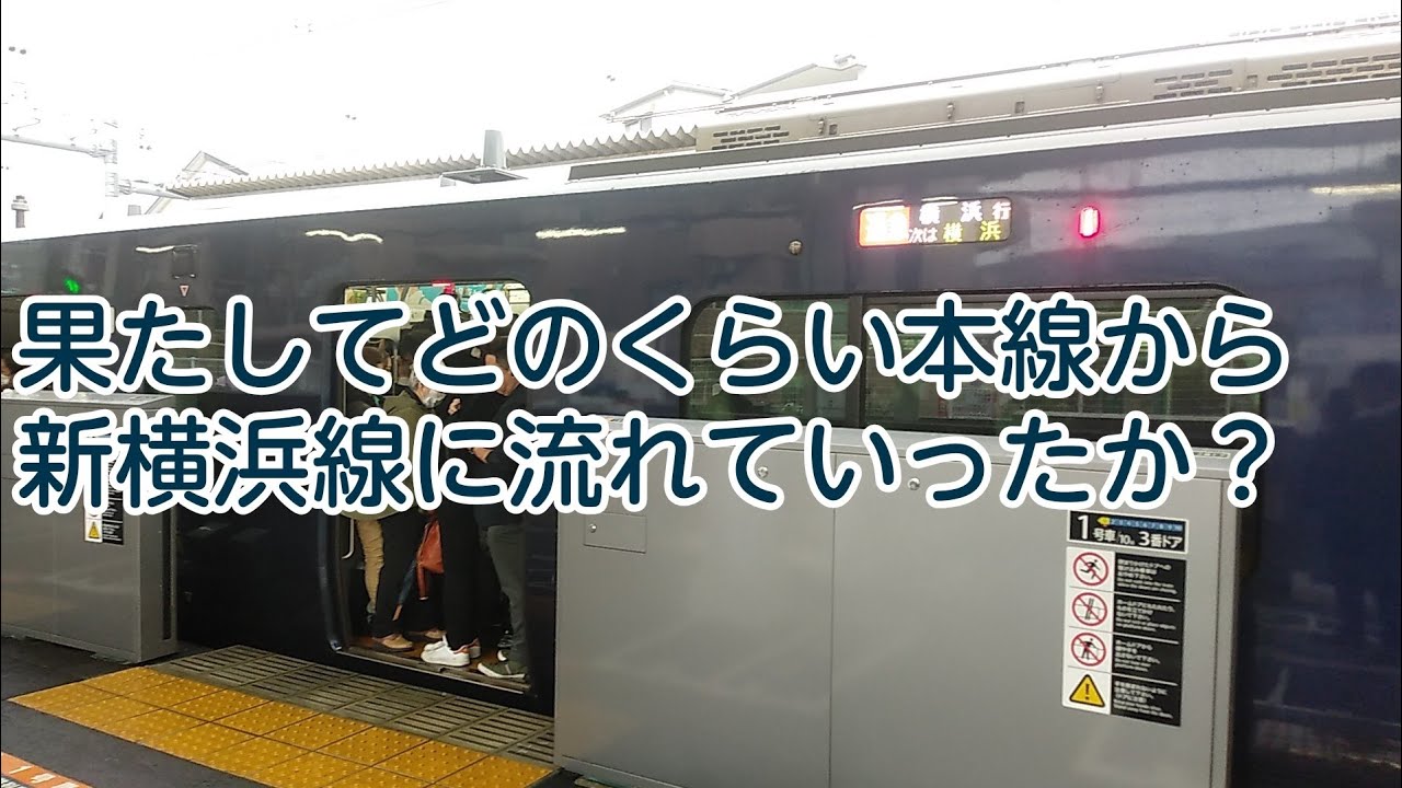 【ダイヤ改正後 新年度】相鉄本線&新横浜線 西谷駅混雑調査 午前7時半→8時