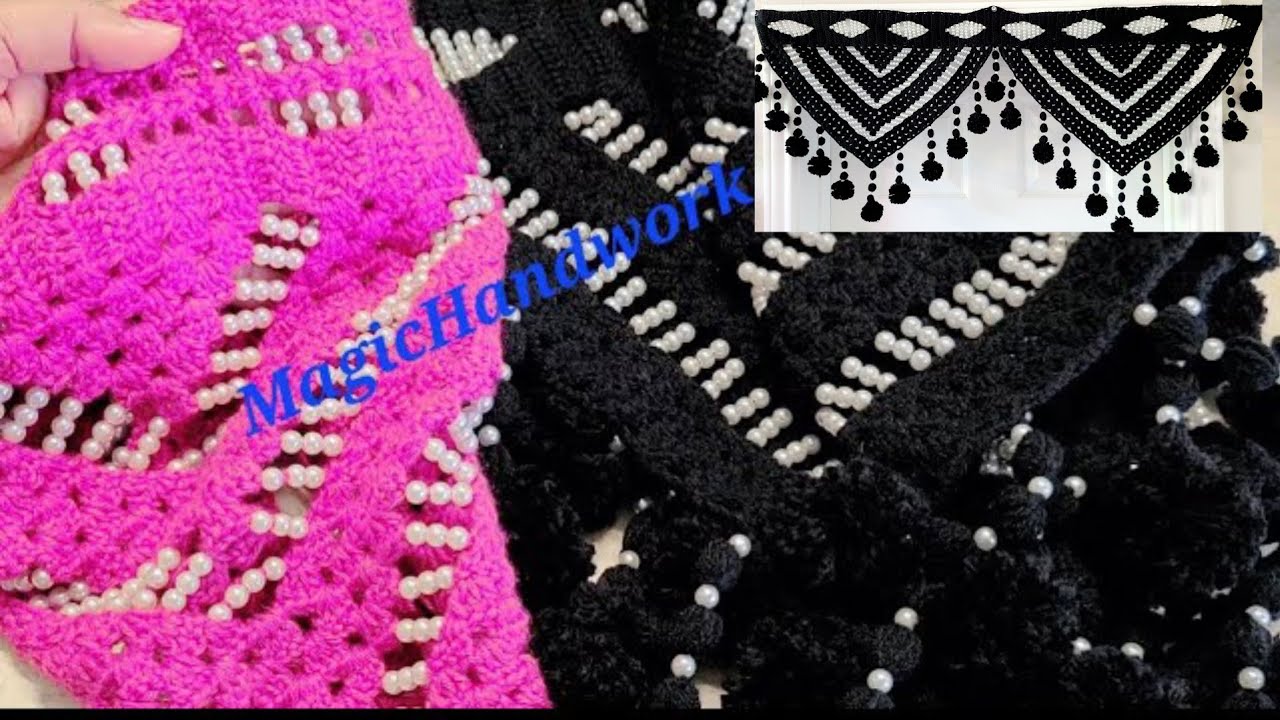 💖मोती तोरण, Barfi toran patti, Bandhanwar, Crochet Toran, Door Hanging, Jhalar design, Gate ka Parda